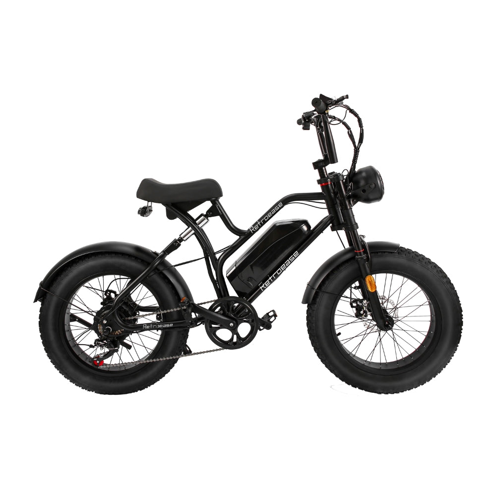 電動アシスト自転車 ブラック 不動車 レストアベース RetroEase JY0034 ファットタイヤ電動自転車｜都市とオフロード向けの
