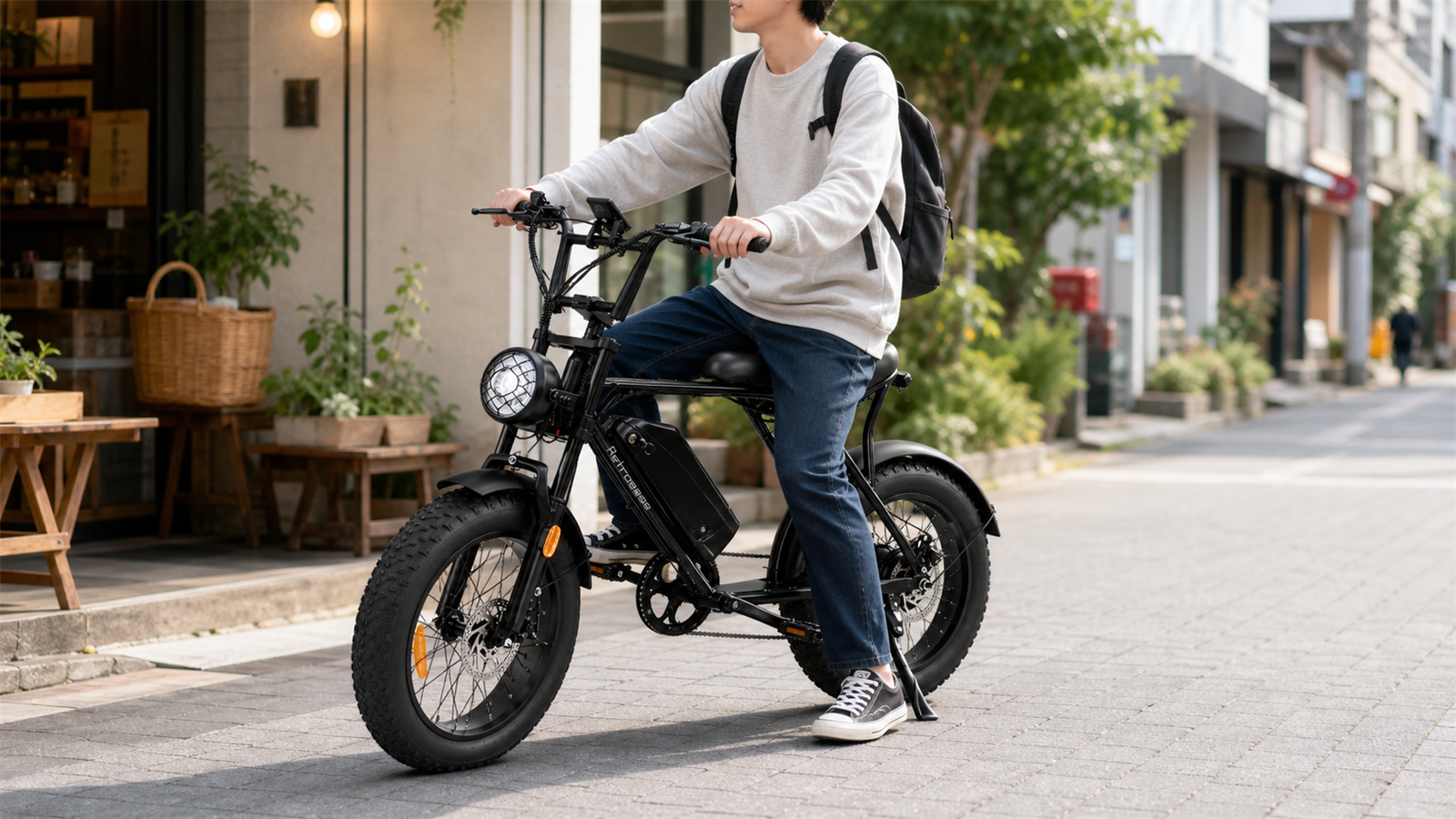RetroEase 006HZ ファットタイヤ電動自転車｜都市とオフロード向けの
