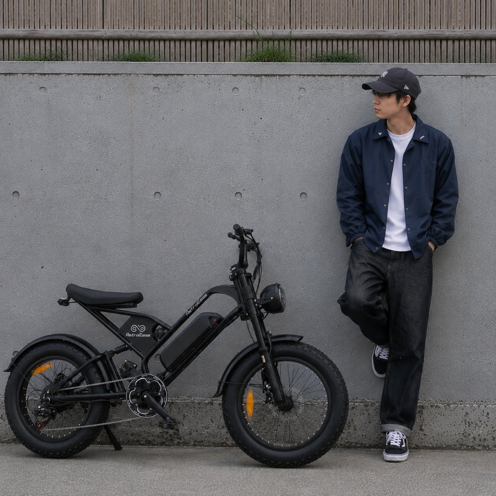 クロレッツ非売品自転車 RetroEase DY007 ファットタイヤ電動自転車｜都市とアウトドア向けの