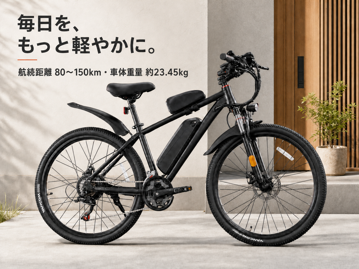 A-90Eは、こんな電動アシスト自転車です