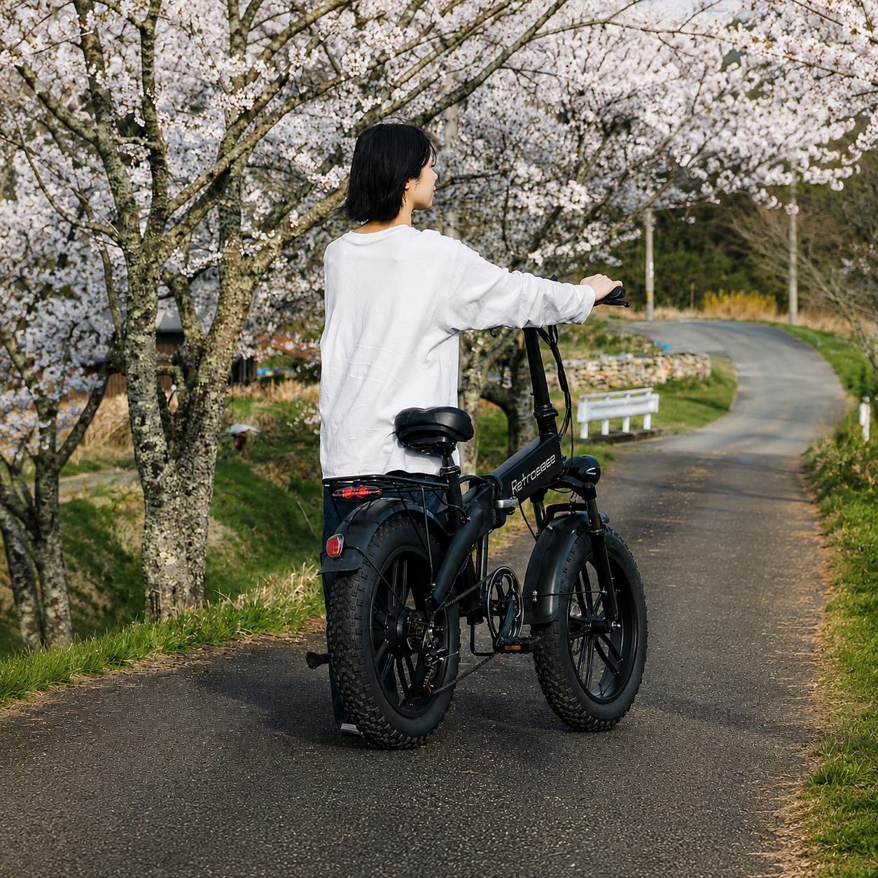 RetroEase Swift Folding Electric Bicycle | Compact Retro E-Bike